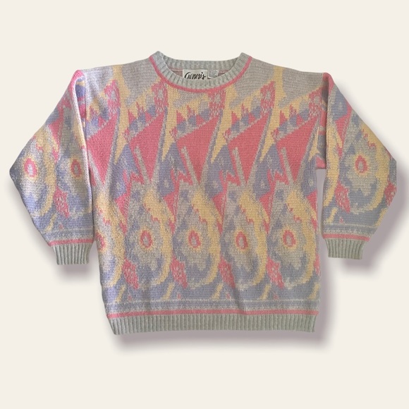 Vintage Retro 90s Pastel Sweater - Picture 3 of 10